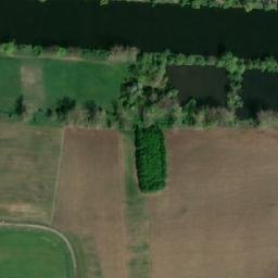 Satellite imagery of [Všenory] church t., CZ