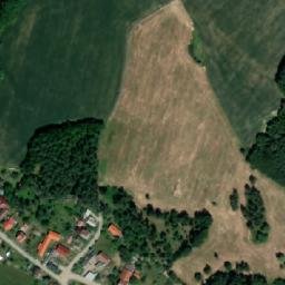 Satellite imagery of [Hošťalovice] church t., CZ