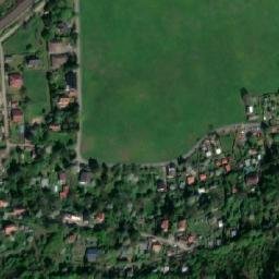 Satellite imagery of [Všenory] church t., CZ