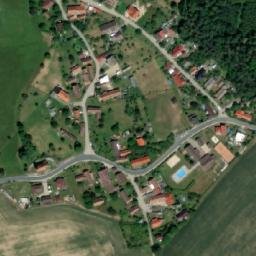 Satellite imagery of [Hošťalovice] church t., CZ