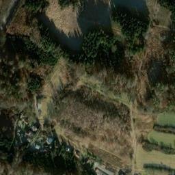 Satellite imagery of [Velké Popovice] brewery chimney, CZ