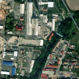 Satellite imagery of [Slatiňany] church t., CZ