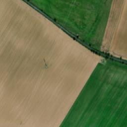 Satellite imagery of [Řestoky] church t., CZ