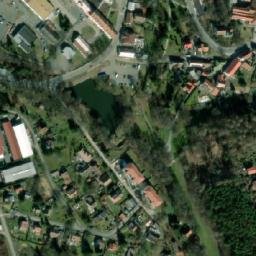 Satellite imagery of [Velké Popovice] church t., CZ