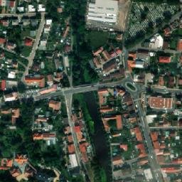 Satellite imagery of [Slatiňany] church t., CZ