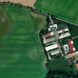 Satellite imagery of [Řestoky] church t., CZ