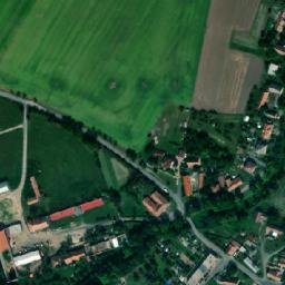 Satellite imagery of [Řestoky] church t., CZ
