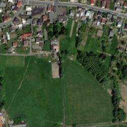 Satellite imagery of [Dolní Benešov] church t., CZ