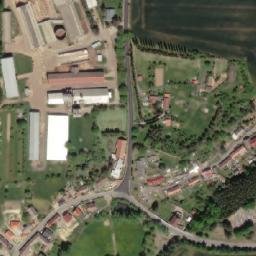 Satellite imagery of [Křesetice] church t., CZ