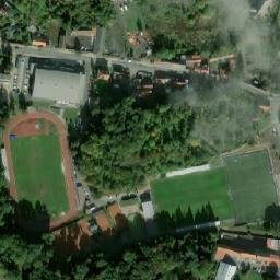 Satellite imagery of [Čáslav] church & outlook t., CZ