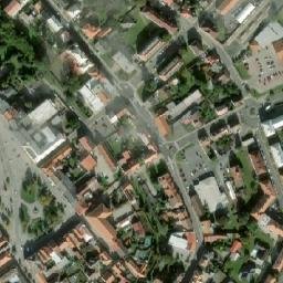 Satellite imagery of [Čáslav] church & outlook t., CZ