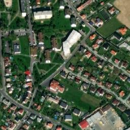 Satellite imagery of [Lanškroun] church t., CZ