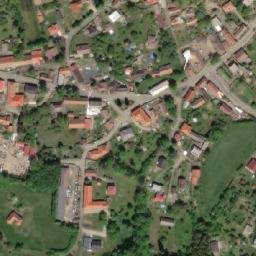 Satellite imagery of [Křesetice] church t., CZ