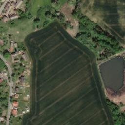 Satellite imagery of [Křesetice] church t., CZ