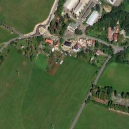 Satellite imagery of [Jílové u Prahy] cemetery church sanctus t., CZ