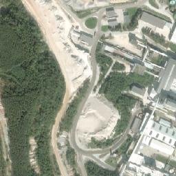 Satellite imagery of [Kaznějov] Kaolin factory chimney, CZ