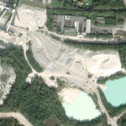 Satellite imagery of [Kaznějov] Kaolin factory chimney, CZ
