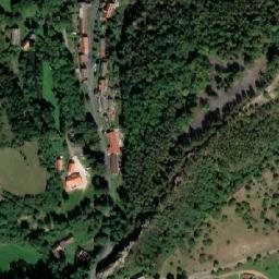 Satellite imagery of Žebrák [Točník] burg & outlook t., CZ