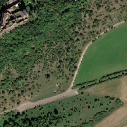 Satellite imagery of Žebrák [Točník] burg & outlook t., CZ