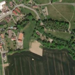 Satellite imagery of [Chlístovice] church t., CZ