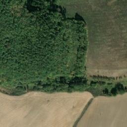 Satellite imagery of [Drahoňův Újezd] church t., CZ