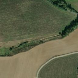 Satellite imagery of [Drahoňův Újezd] church t., CZ