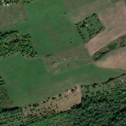 Satellite imagery of sv.Roch [Žebrák] cemetery church t., CZ
