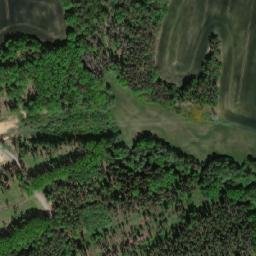 Satellite imagery of [Chlístovice] church t., CZ