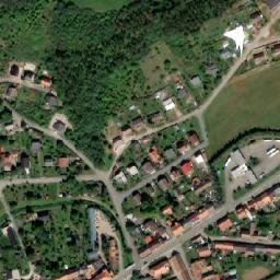 Satellite imagery of [Žebrák] church t., CZ
