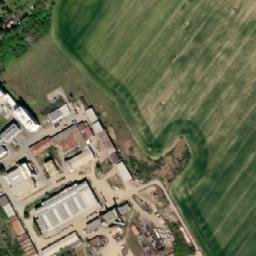 Satellite imagery of UVR [Mníšek pod Brdy] factory chimney, CZ