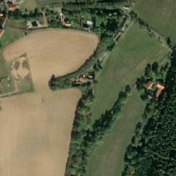 Satellite imagery of [Drahoňův Újezd] church t., CZ