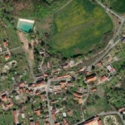Satellite imagery of [Všeradice] church t., CZ