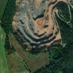 Satellite imagery of [Žumberk] church t., CZ
