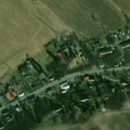 Satellite imagery of [Bílčice] church t., CZ