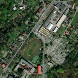 Satellite imagery of [Rychvald] church t., CZ