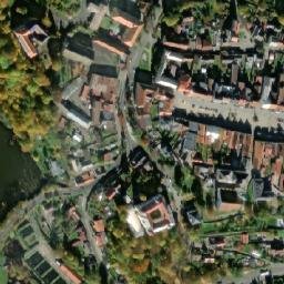 Satellite imagery of [Planá u Mariánských Lázní] church outlook t., CZ