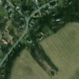 Satellite imagery of [Bílčice] church t., CZ