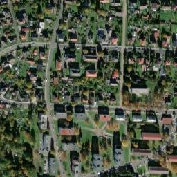 Satellite imagery of [Planá u Mariánských Lázní] heating plant chimney, CZ