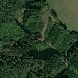 Satellite imagery of Čertova skála [Zbiroh] outlook p., CZ