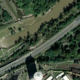 Satellite imagery of Anselm [Ostrava-Petřkovice u Ostravy] former mine factory chimney, CZ