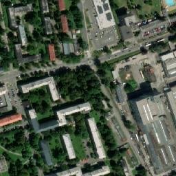 Satellite imagery of Moravskoslezske dratovny [Karviná-město] factory chimney, CZ