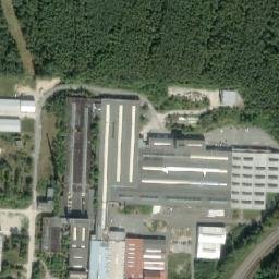 Satellite imagery of Lasselsberger [Horní Bříza] ceramic factory chimney, CZ