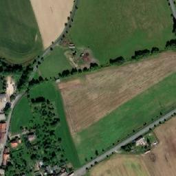 Satellite imagery of [Cerhovice] church t., CZ