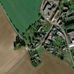 Satellite imagery of [Zvěstovice] cemetery chapel sanctus t., CZ