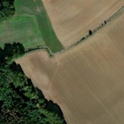Satellite imagery of [Zvěstovice] cemetery chapel sanctus t., CZ