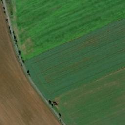 Satellite imagery of [Zvěstovice] cemetery chapel sanctus t., CZ