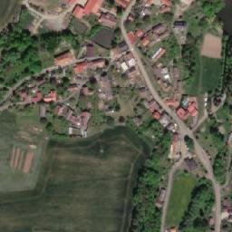 Satellite imagery of [Paběnice] church sanctus t., CZ