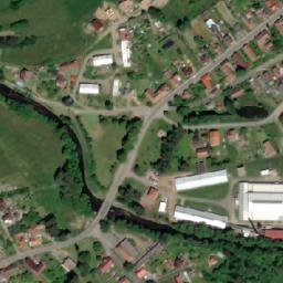 Satellite imagery of Technolen [Bojanov] factory chimney, CZ