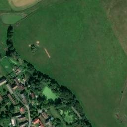 Satellite imagery of [Líšťany] church t., CZ