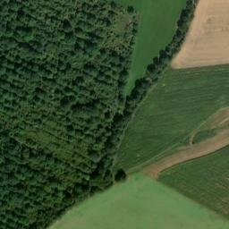 Satellite imagery of [Líšťany] church t., CZ